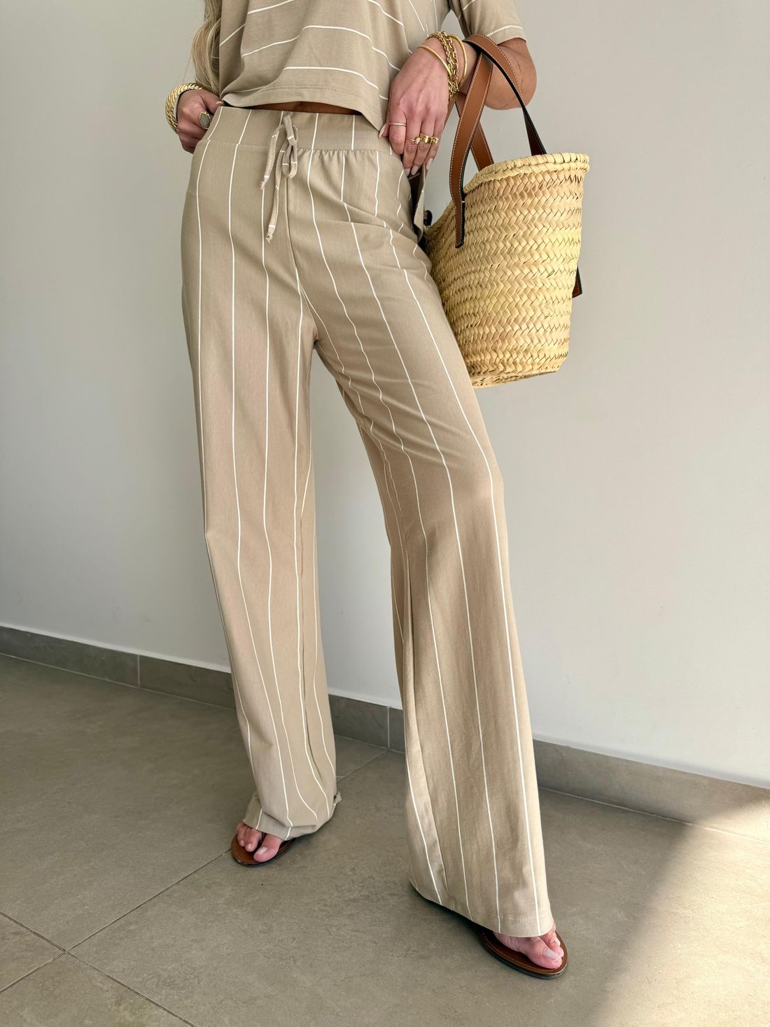 Calça Malha Listras 