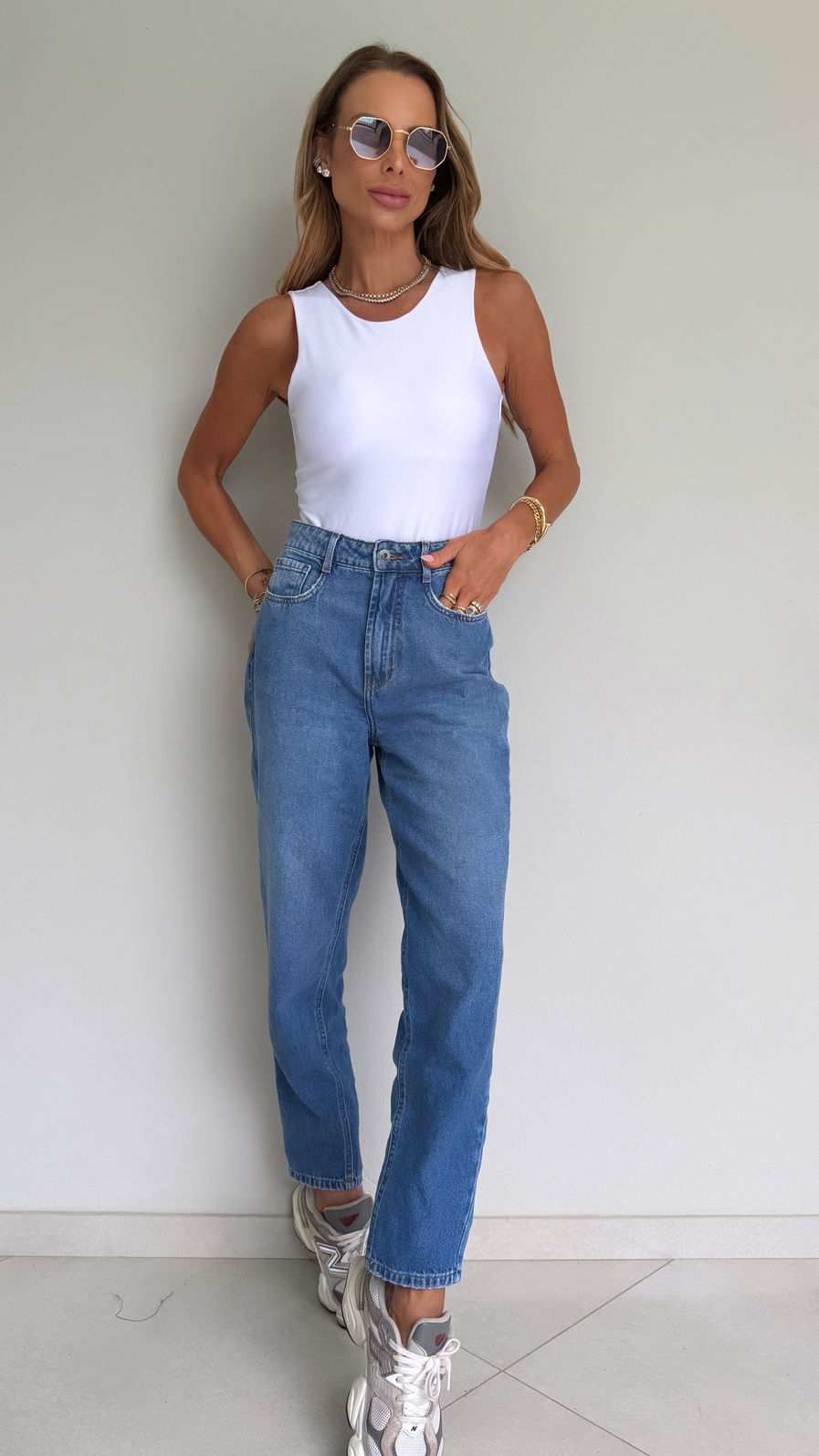 Body Regata em Suplex Premium cor Off/White