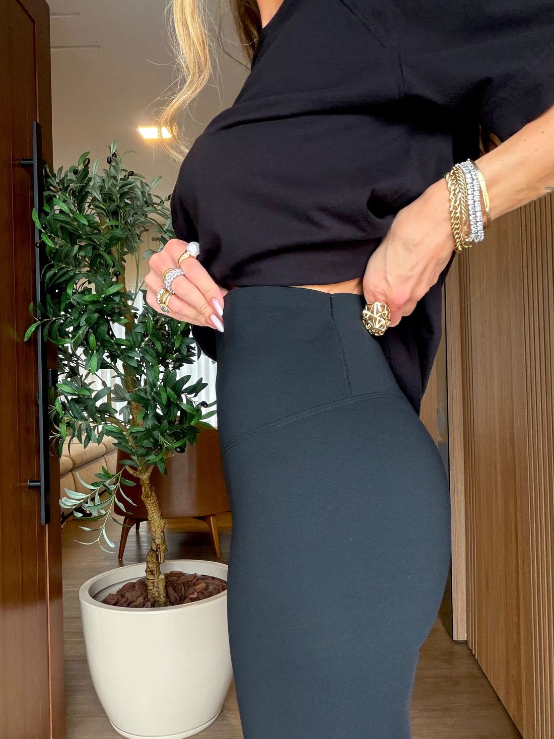 Calça Fusô em Poliamida Essentials cor Preta