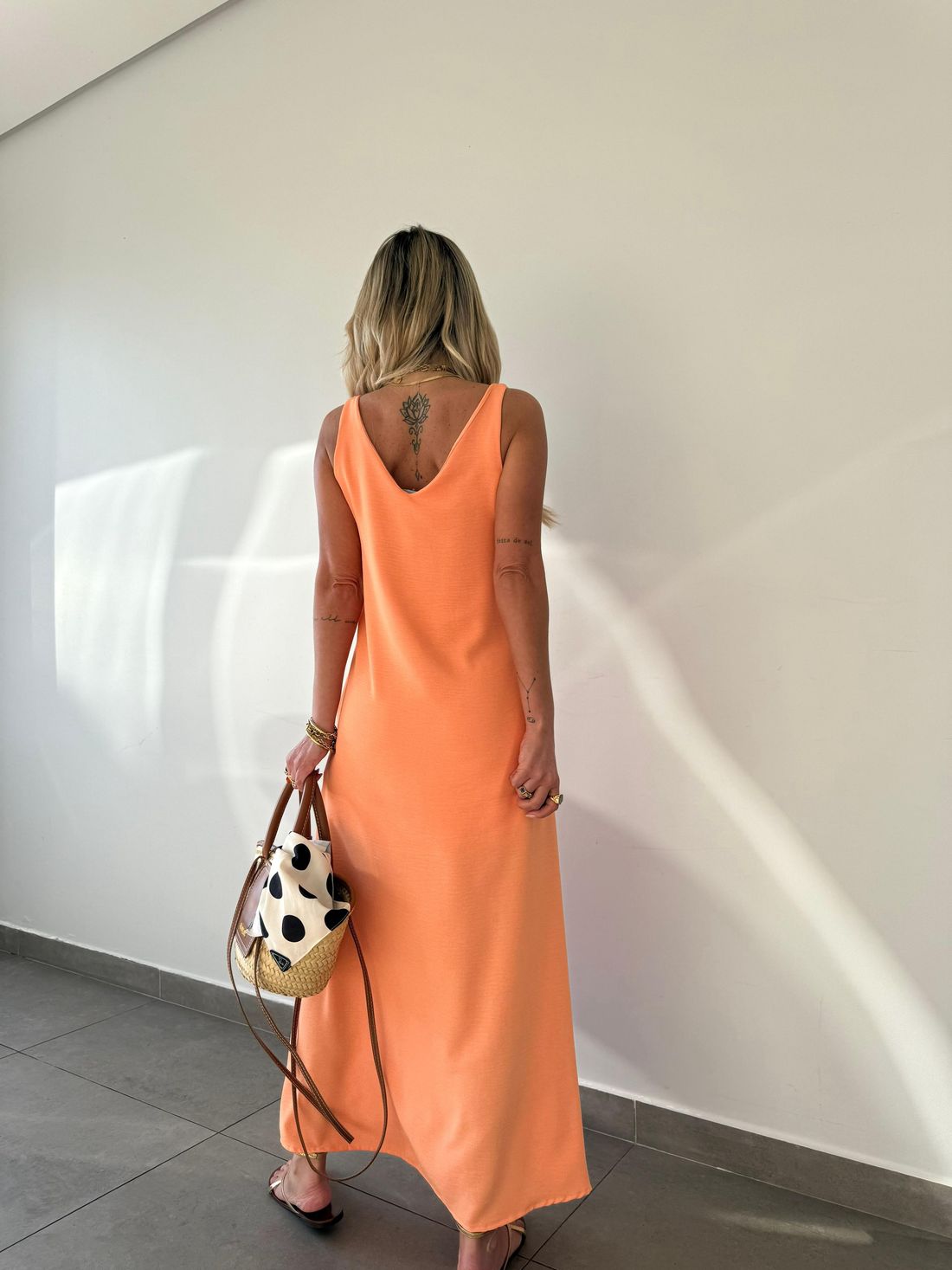 Vestido Midi Mahina Pessêgo Vestido Midi Mahina Pessêgo