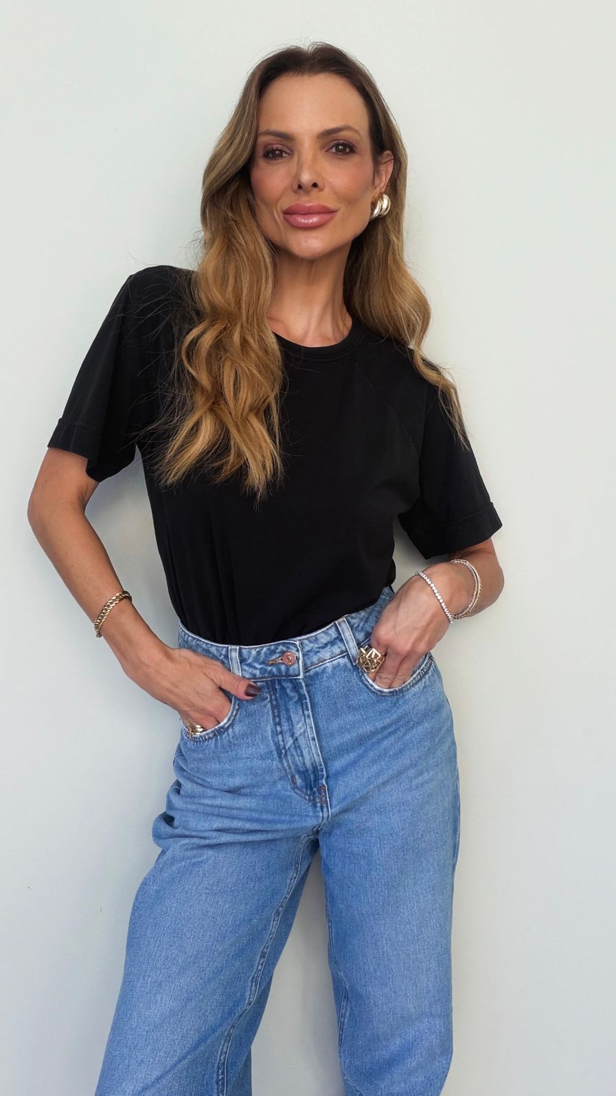 T-SHIRT SIGN ESSENTIAL ALGODÃO COR PRETA