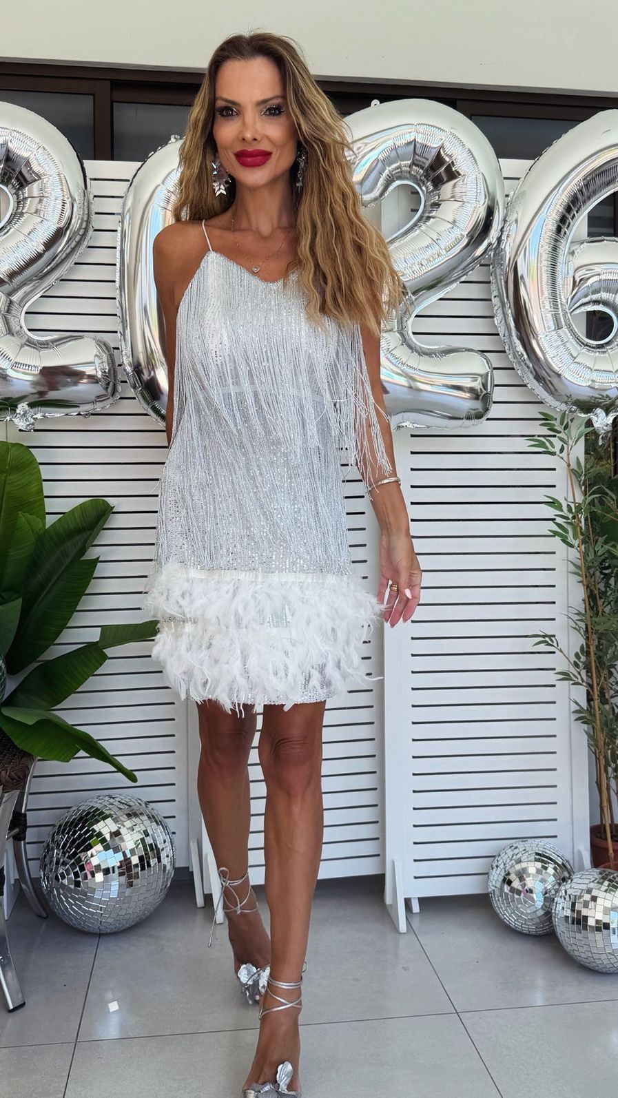 Vestido Plumas Glam Vestido Plumas Glam