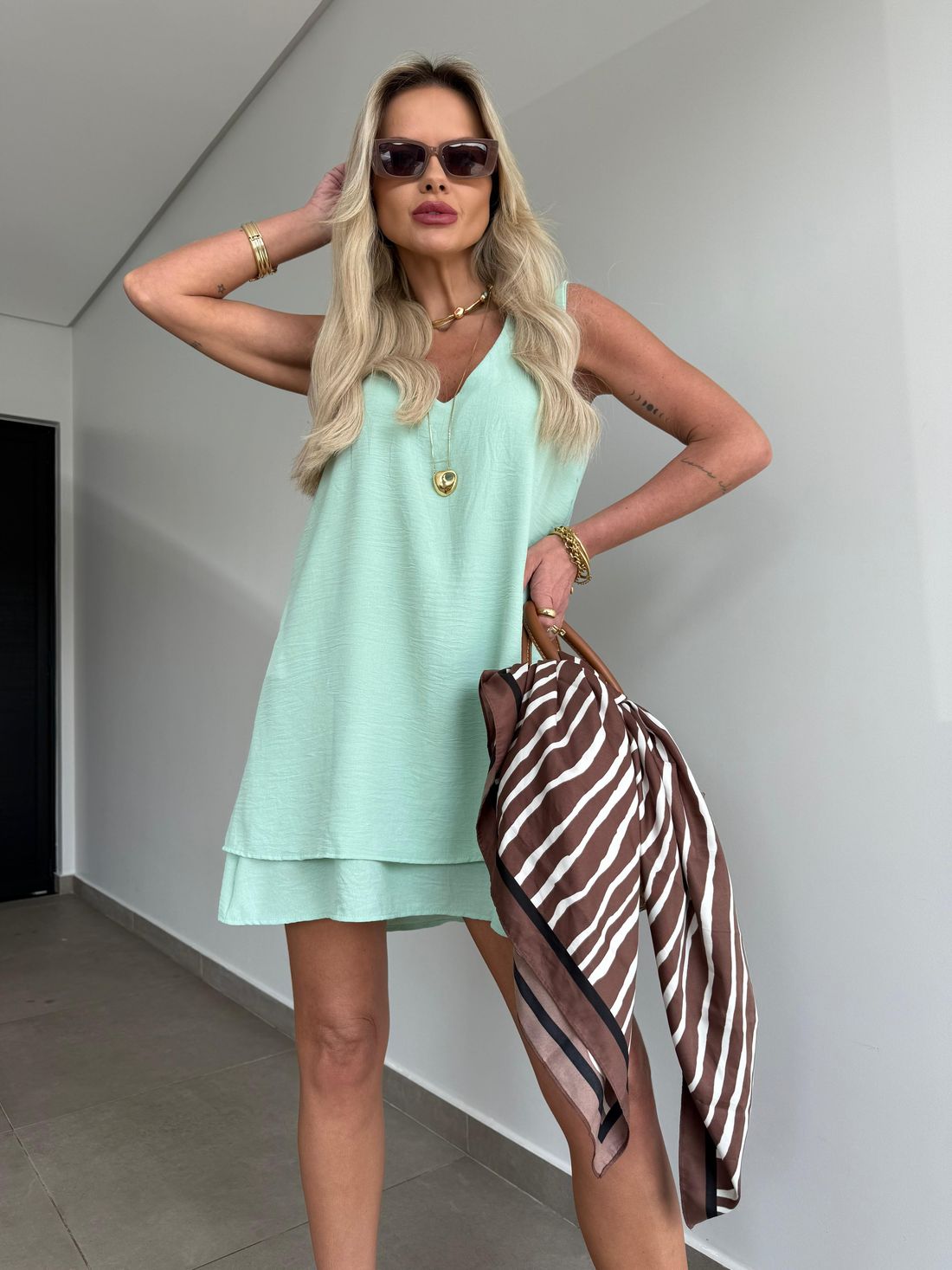 Vestido Maya sem/manga Vestido Maya sem/manga