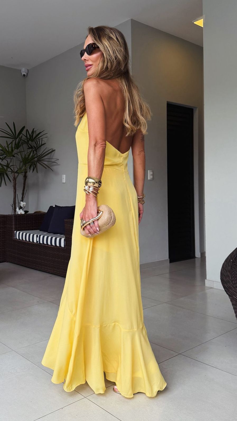 Vestido Chifon Amarelo Vestido Chifon Amarelo