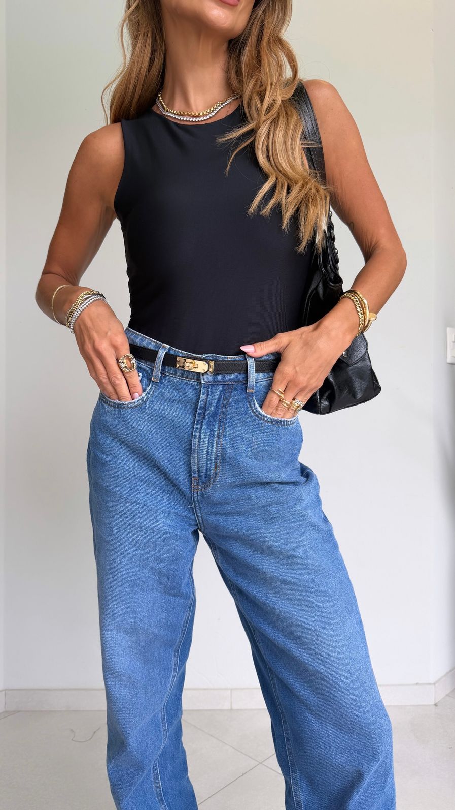 Body Regata em Suplex Premium cor Preta