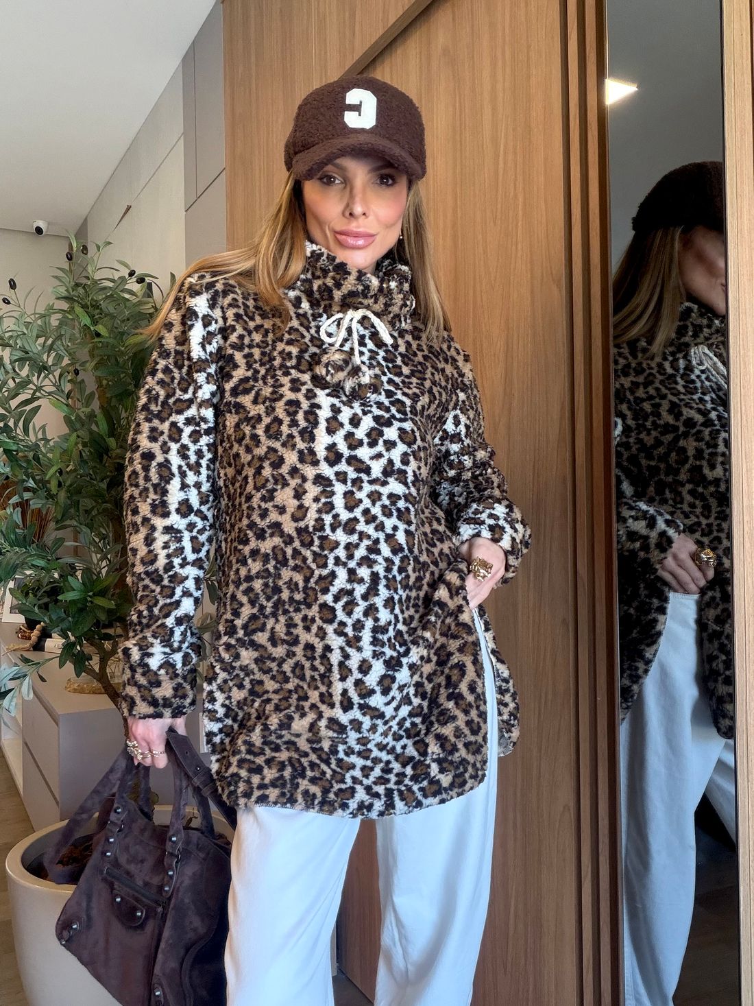 Blusão Fluffy cor Animal Print