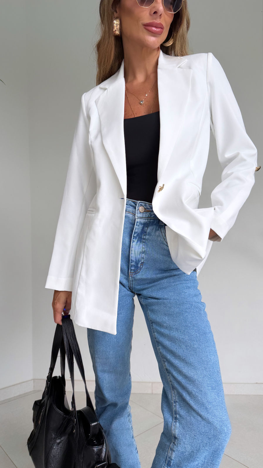 Calça Jeans Mom DA Essentials Denim com Elastano Calça Jeans Mom DA Essentials Denim com Elastano