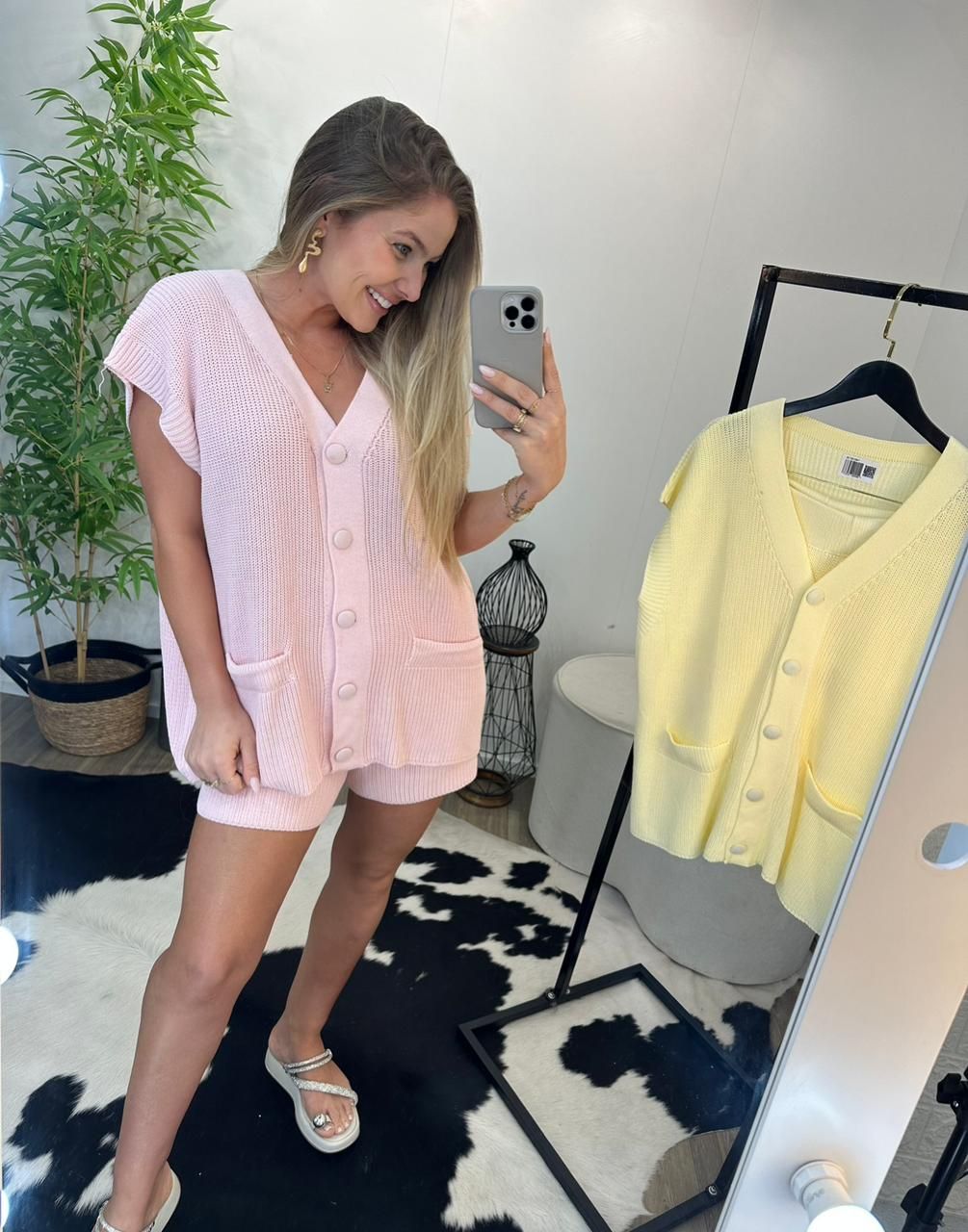 Conjunto Tricot com Botões Conjunto Tricot com Botões