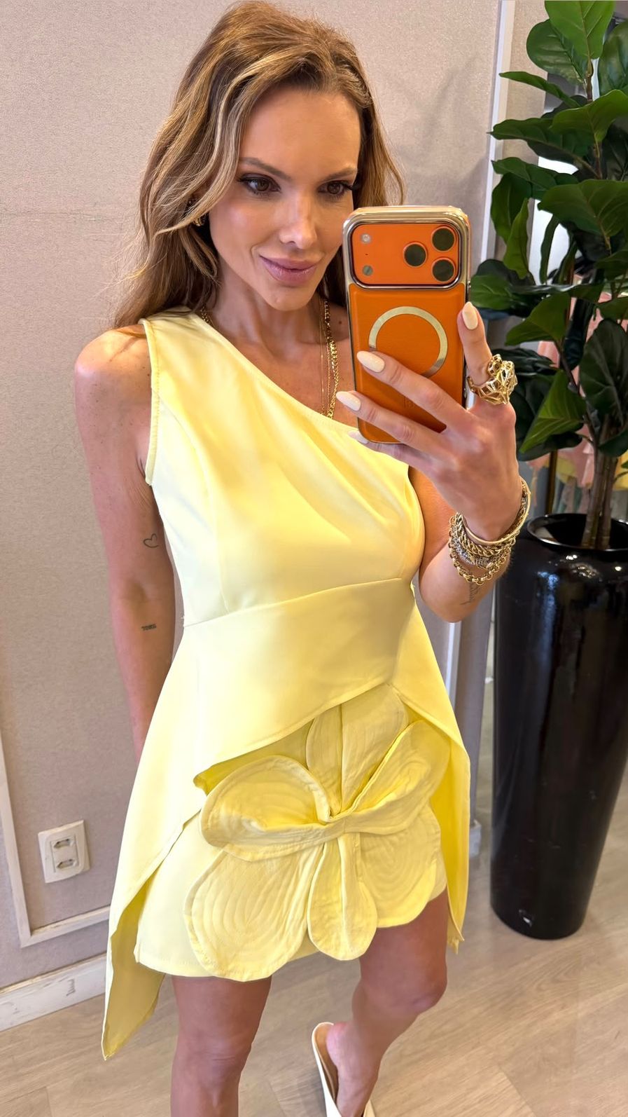 Conjunto Alfaiataria Manu cor Amarelo 