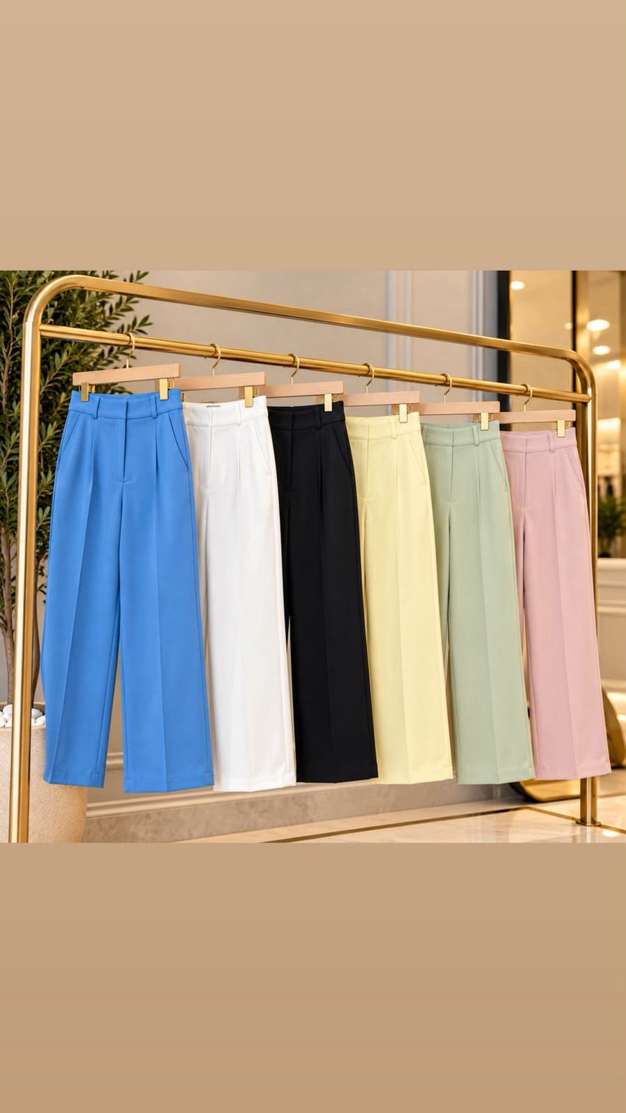 Calça Alfaiataria cor Verde Agua