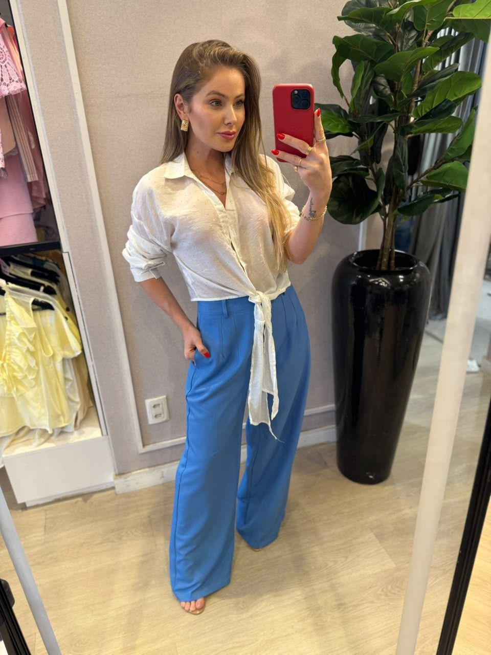 Calça Alfaiataria cor Azul 