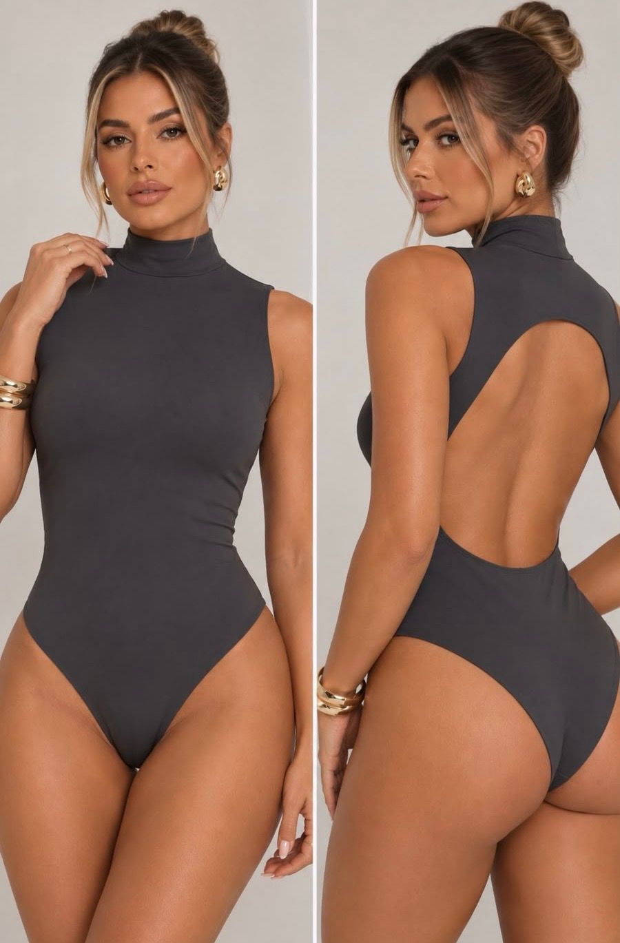 Body Camile cor Cinza