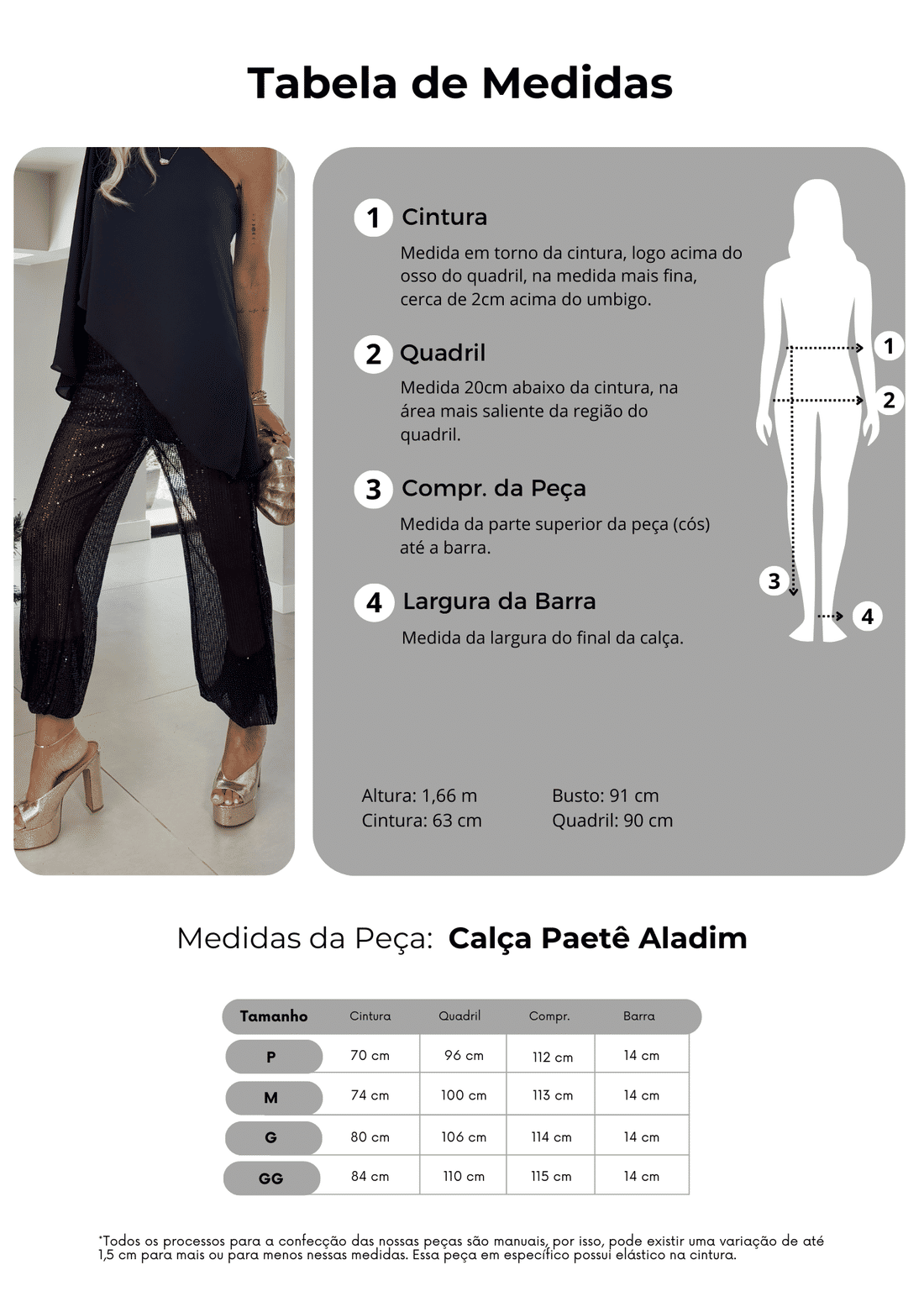 Calça Paetê Aladim Calça Paetê Aladim