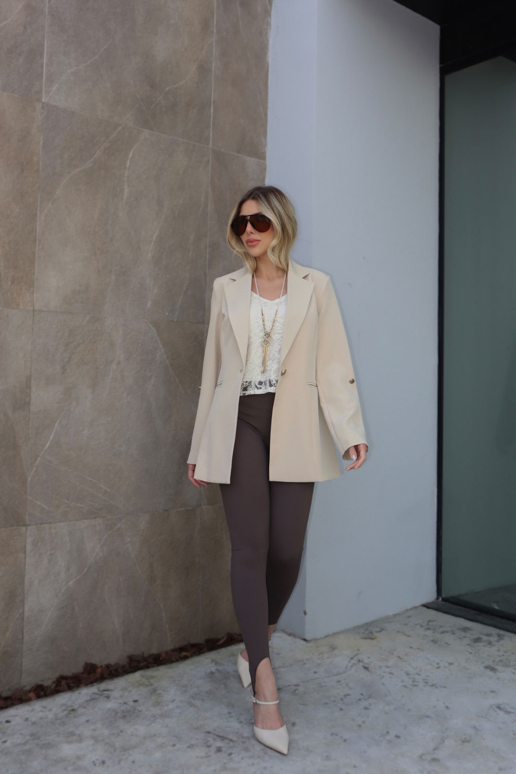 Calça Fusô em Poliamida Essentials cor Fendi