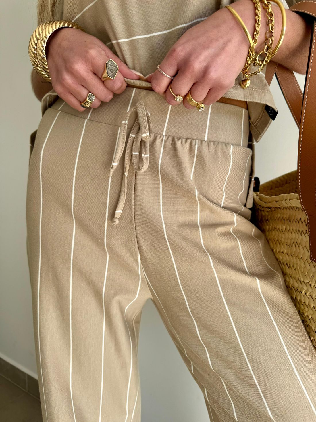 Calça Malha Listras 