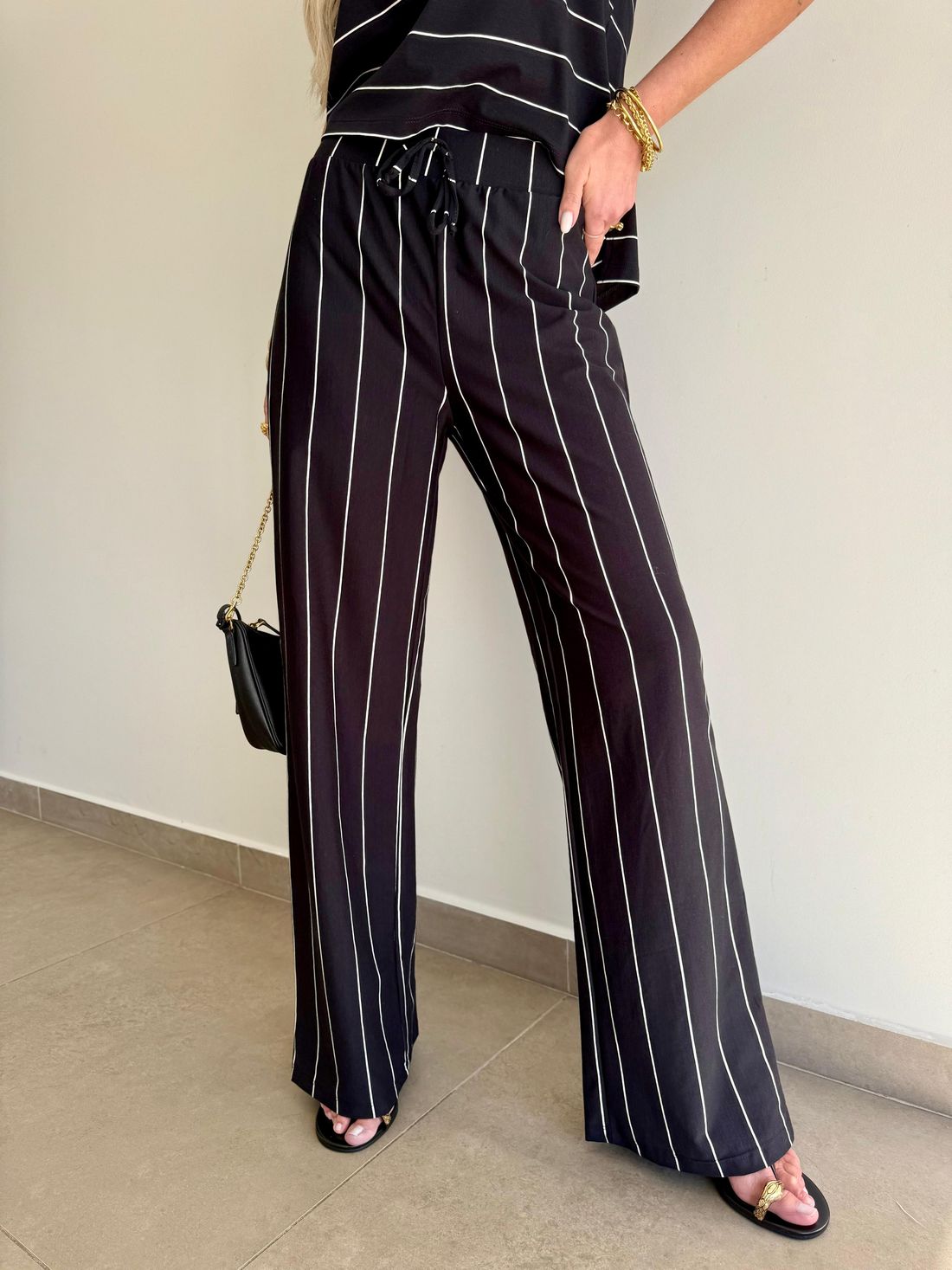 Calça Malha Listras 