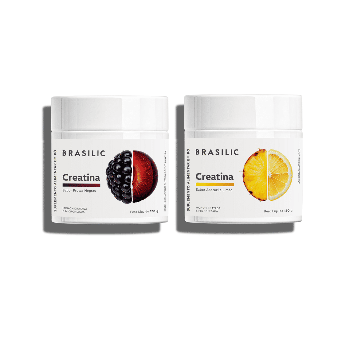 Combo 2 unidades de Creatina Saborizada - Frutas Negras e Abacaxi com Limão Combo 2 unidades de Creatina Saborizada - Frutas Negras e Abacaxi com Limão