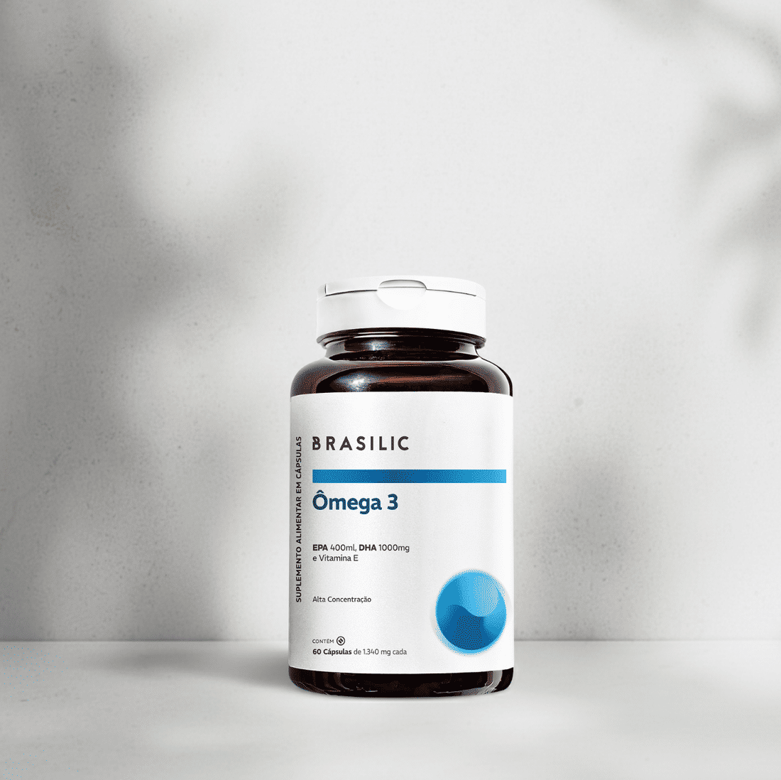 Ômega 3 Super Concentrado 400EPA 1000DHA - 60 Cápsulas Saúde Cérebro e Coração Brasilic Ômega 3 Super Concentrado 400EPA 1000DHA - 60 Cápsulas Saúde Cérebro e Coração Brasilic