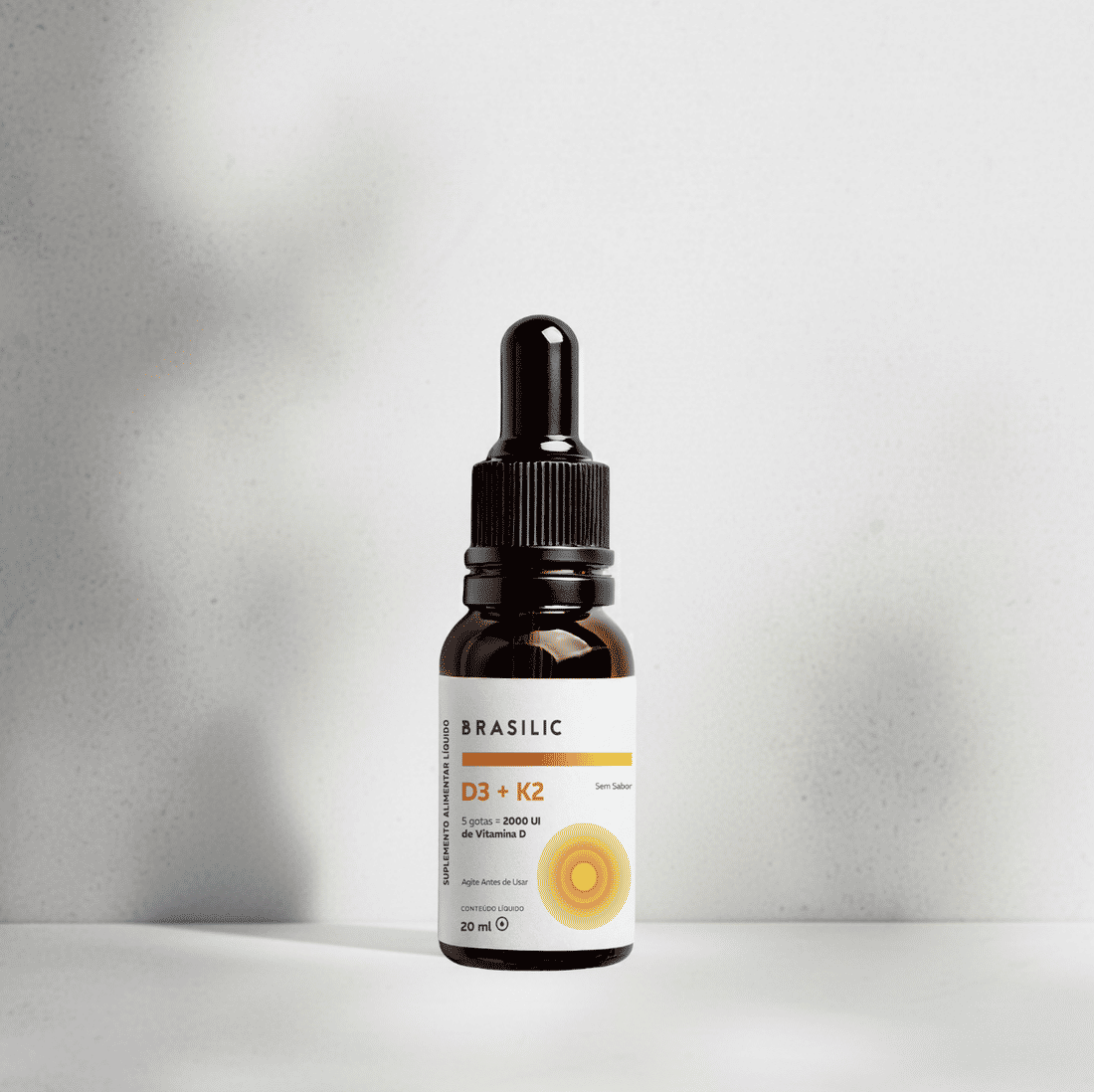 Vitamina D3 + K2 2000 UI Gotas Imunidade e Saúde Óssea Brasilic Vitamina D3 + K2 2000 UI Gotas Imunidade e Saúde Óssea Brasilic