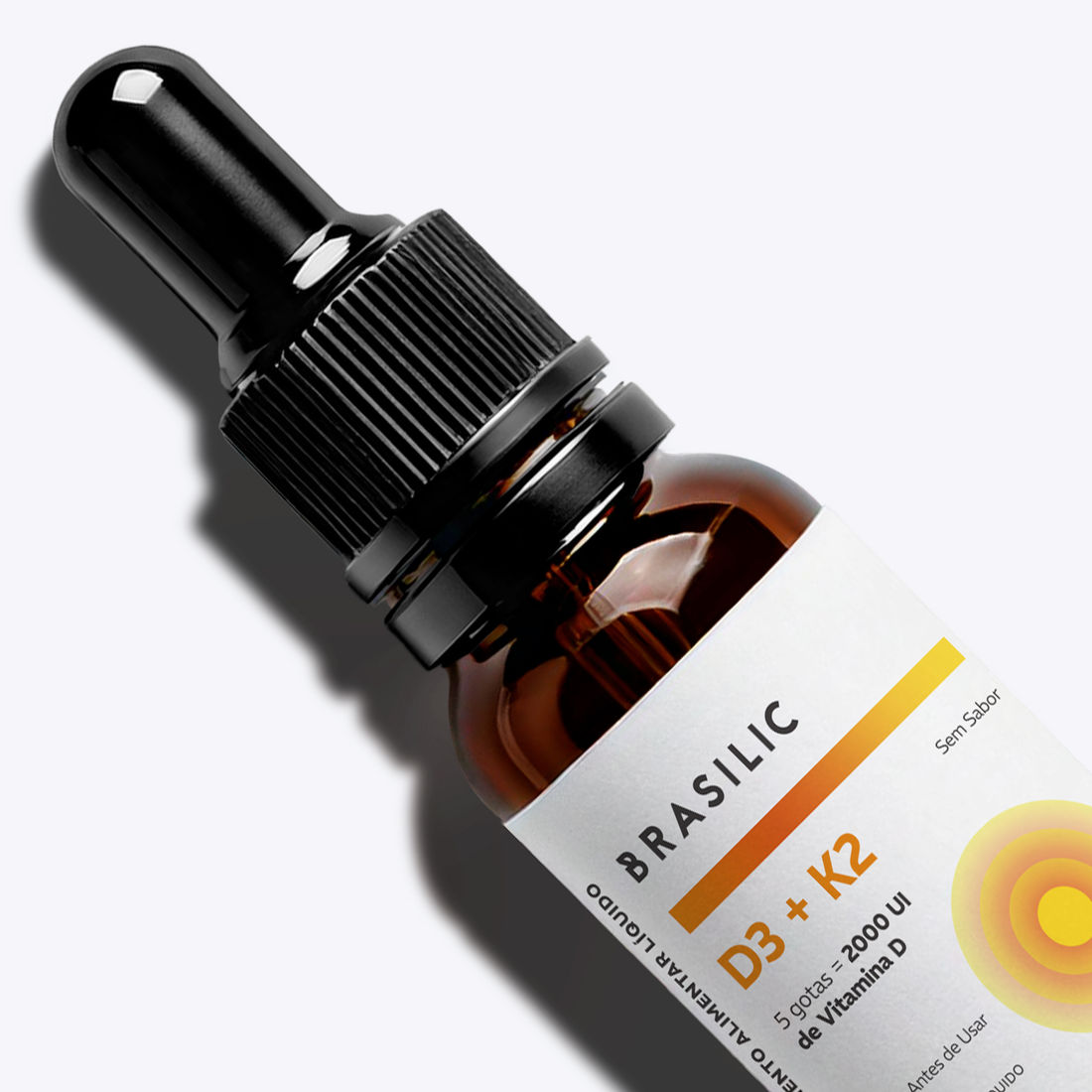 Vitamina D3 + K2 2000 UI Gotas Imunidade e Saúde Óssea Brasilic Vitamina D3 + K2 2000 UI Gotas Imunidade e Saúde Óssea Brasilic