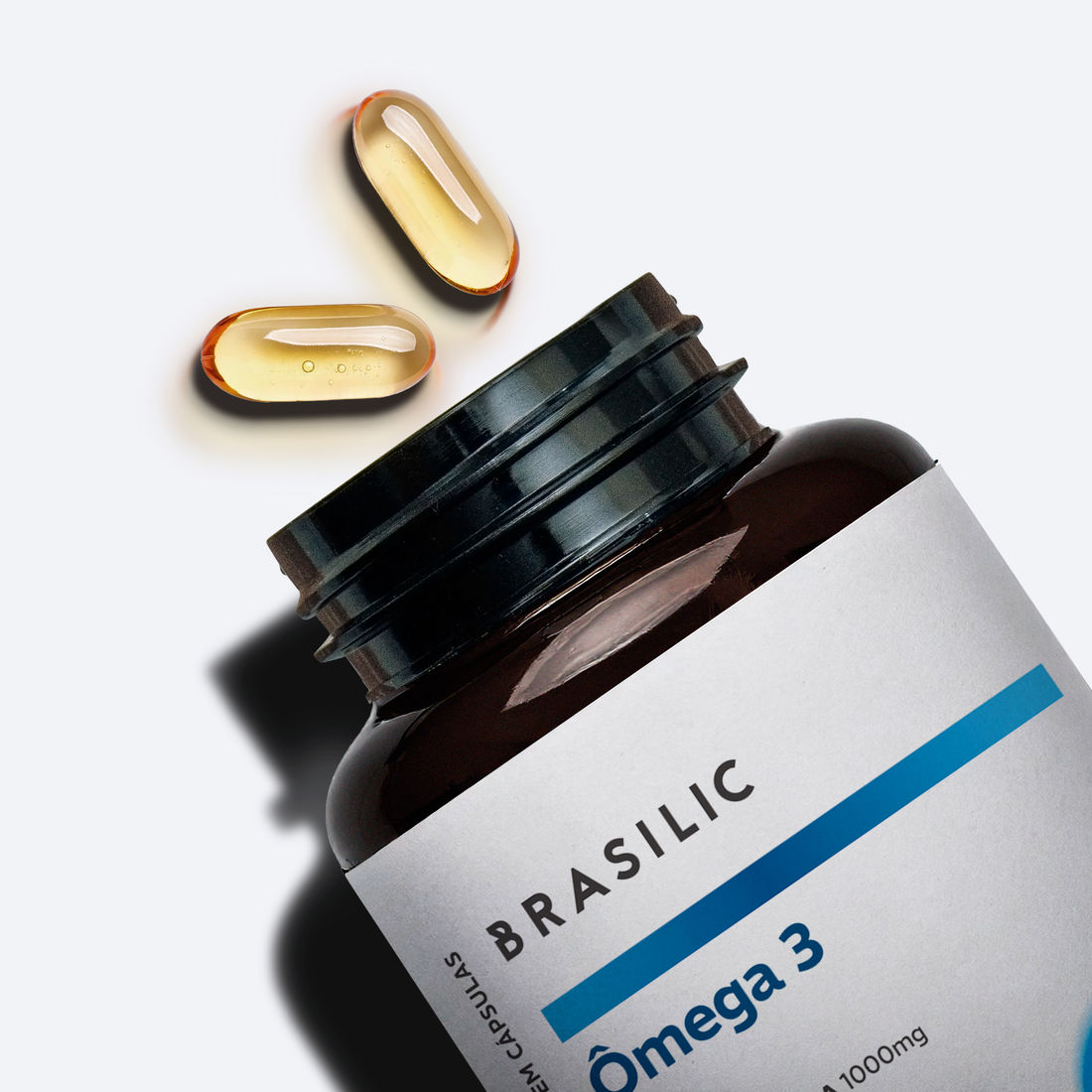 Ômega 3 Super Concentrado 400EPA 1000DHA - 60 Cápsulas Saúde Cérebro e Coração Brasilic Ômega 3 Super Concentrado 400EPA 1000DHA - 60 Cápsulas Saúde Cérebro e Coração Brasilic