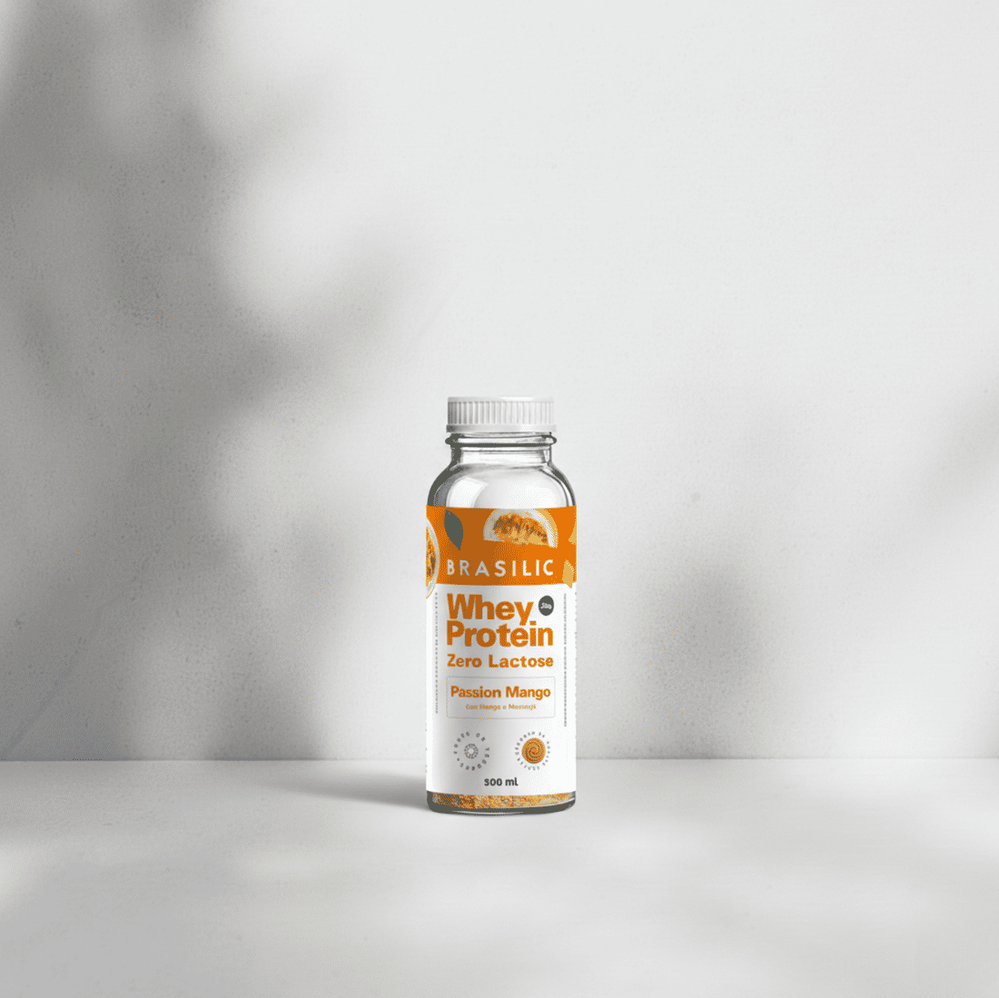 Whey Protein Concentrado Zero Lactose Manga e Maracujá Passion Mango Garrafinha Whey Protein Concentrado Zero Lactose Manga e Maracujá Passion Mango Garrafinha