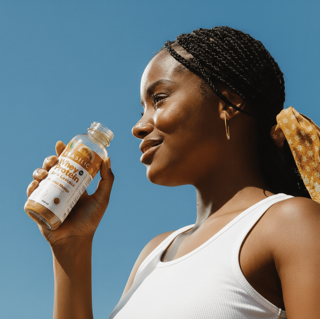 Whey Protein Concentrado Zero Lactose Manga e Maracujá Passion Mango Garrafinha Whey Protein Concentrado Zero Lactose Manga e Maracujá Passion Mango Garrafinha