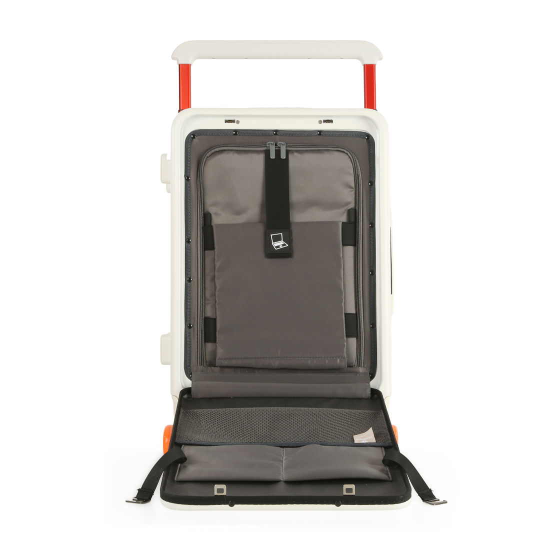 Mala de Viagem Pequena de Bordo 10 kg Policarbonato Chicago Maloa Branco