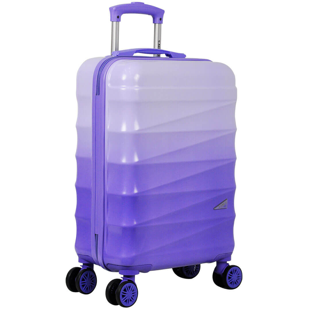 Mala De Viagem Grande 32kg Gradiente Colors Policarbonato Com ABS Roxo com Lilas