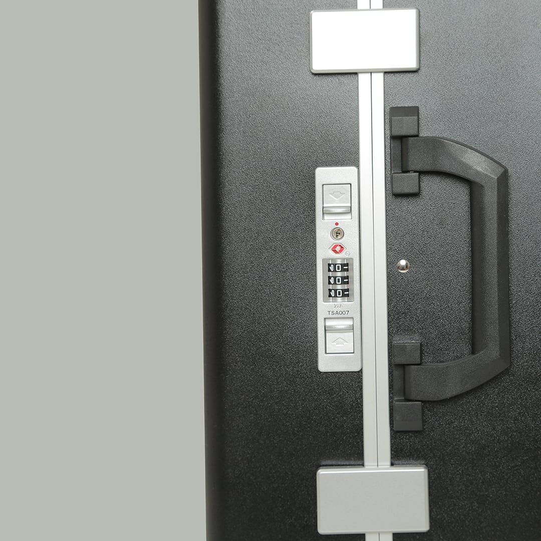 Kit de Malas de Viagem Média 23 kg e Pequena de Bordo 10kg PC Dinamarca Preto