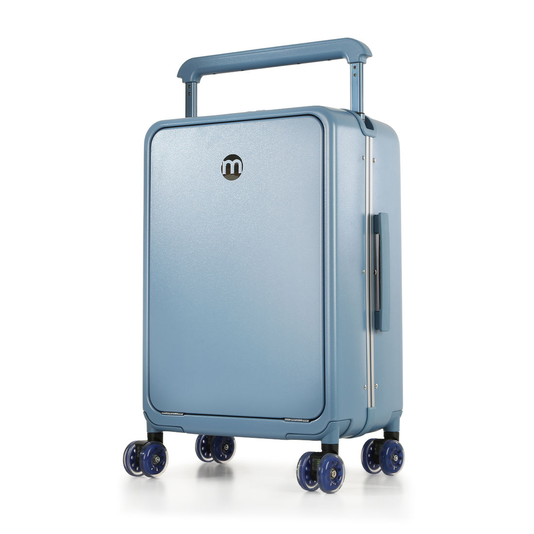 Mala de Viagem Pequena de Bordo 10 kg Policarbonato Chicago Maloa Azul