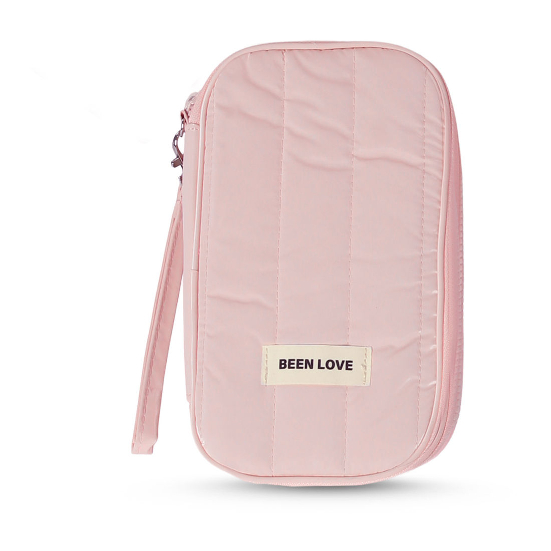 Porta Passaporte e Documentos Multifuncional Puffer Maloa Rosa