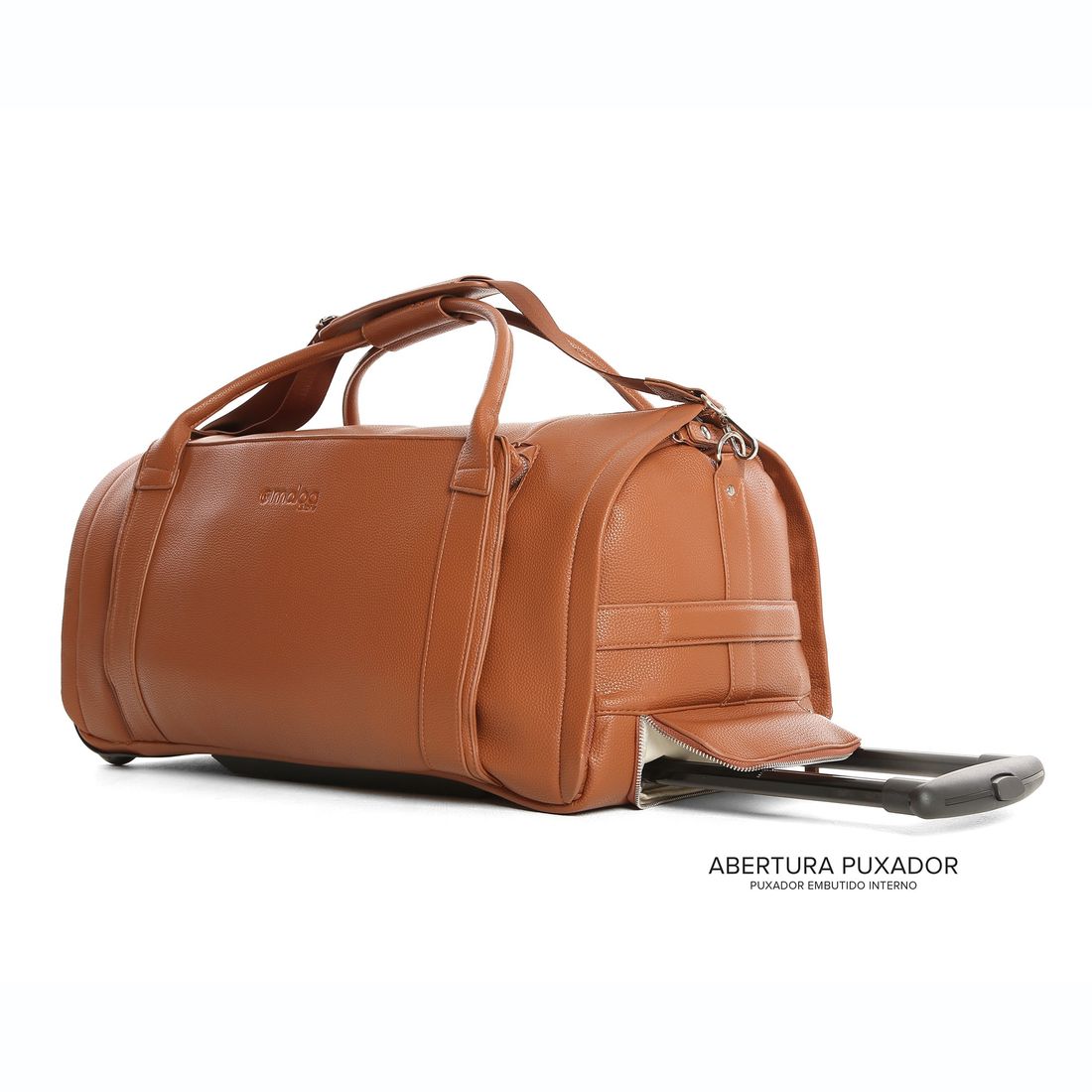 Conjunto Bolsa de Viagem Executiva Multifuncional 9 em 1 Marrom e Maletas Porta Vinho para Viagem Maloa