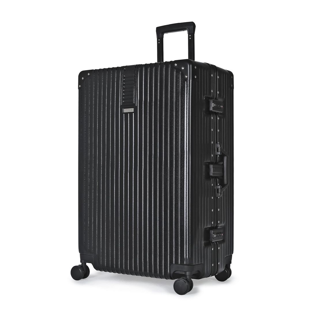 Compre Mala de Viagem Toronto Preto Grande 32kg em ABS Policarbonato e Ganhe Frasqueira