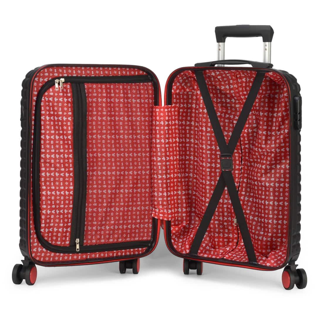 Mala de Viagem Pequena de Bordo 10kg Bordo Mickey Mouse Prata Mala de Viagem Pequena de Bordo 10kg Bordo Mickey Mouse Prata