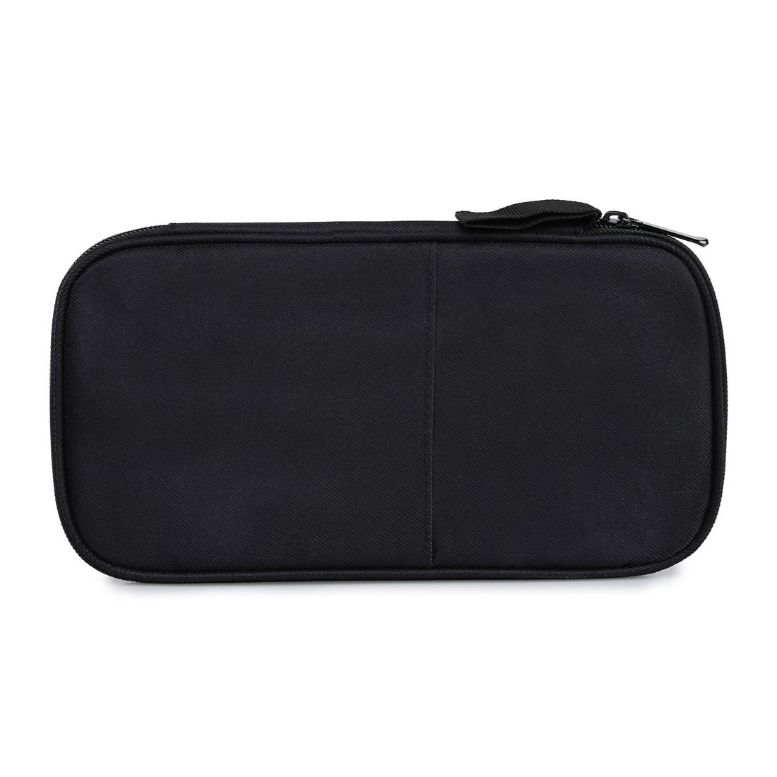 Kit Bolsa de Viagem 9 em 1 Preto, Kit Frasco 7 Pecas Preto e Nécessaire Porta Eletrônicos
