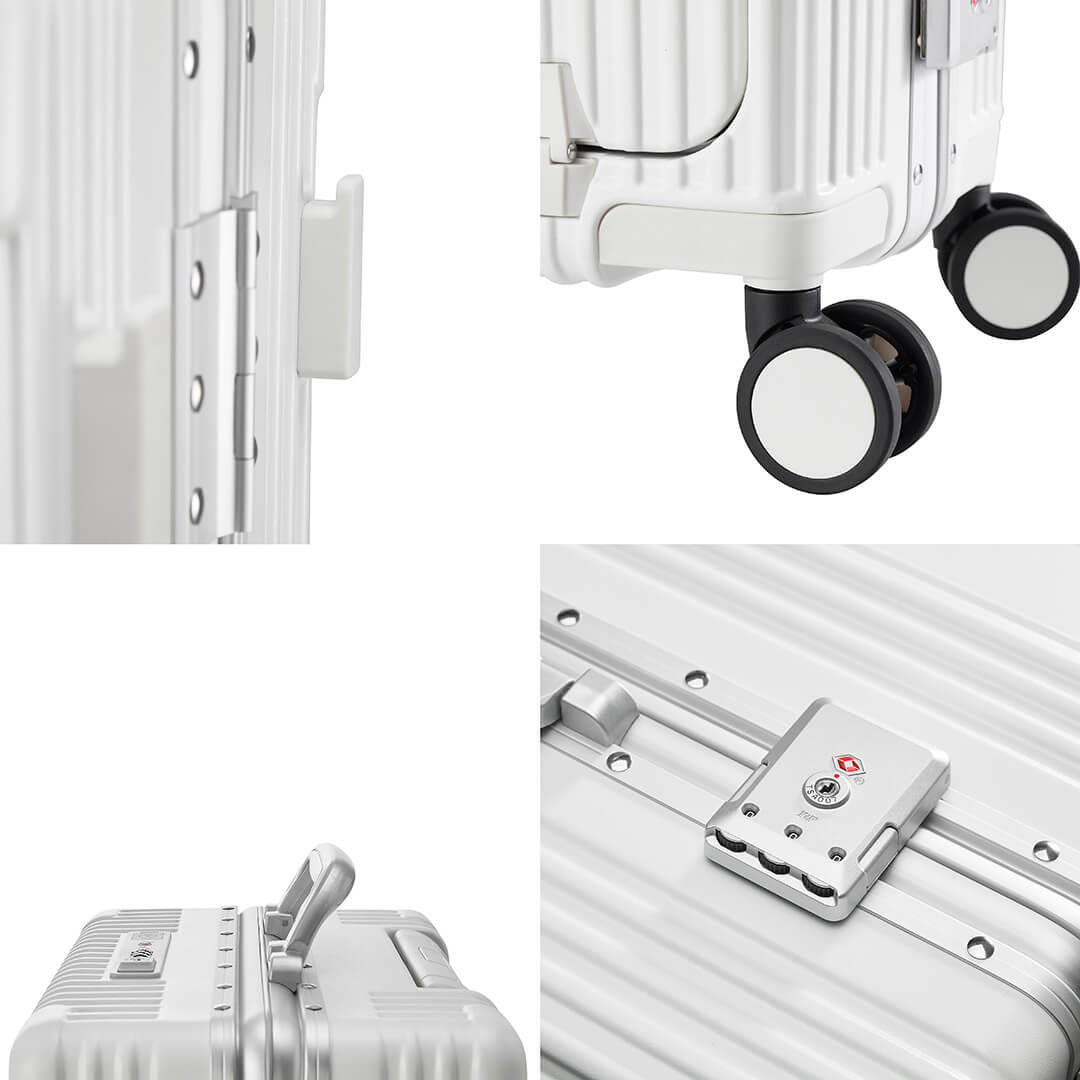 Conjunto de Mala de Bordo 10 kg e Frasqueira Suecia Maloa Branco