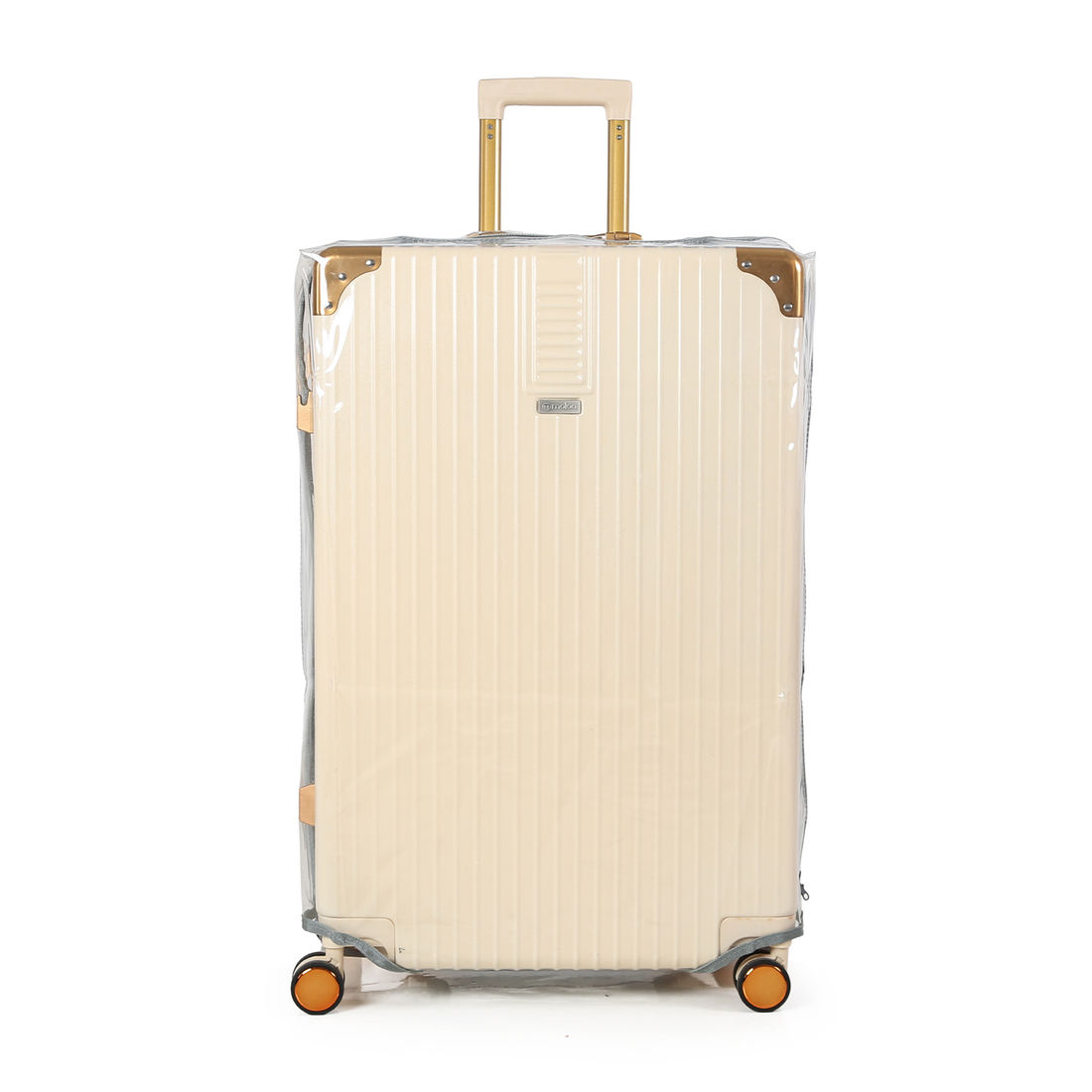 Compre Mala de Viagem Toronto Bege Grande 32kg em ABS Policarbonato e Ganhe Frasqueira e Capa Transparente Compre Mala de Viagem Toronto Bege Grande 32kg em ABS Policarbonato e Ganhe Frasqueira e Capa Transparente