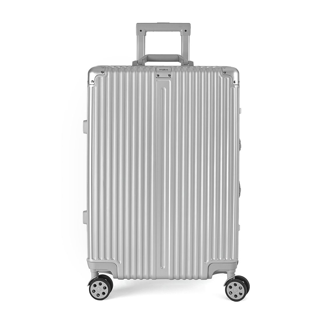 Mala de Viagem Pequena de Bordo 10kg Policarbonato ABS Noruega Maloa Prata