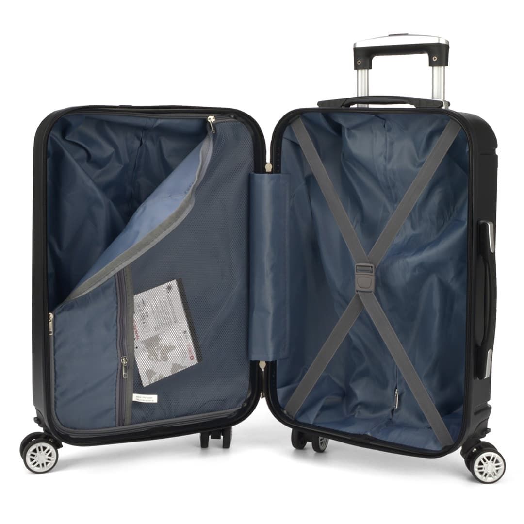 Mala de Viagem Pequena de Bordo 10kg Porta Notbook Argos Branco