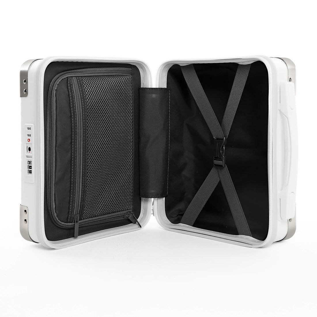 Kit de Mala Pequena de Bordo 10 kg Noruega Branco, Frasqueira Bali e Kit Organizador Colorful Life Acqua Kit de Mala Pequena de Bordo 10 kg Noruega Branco, Frasqueira Bali e Kit Organizador Colorful Life Acqua