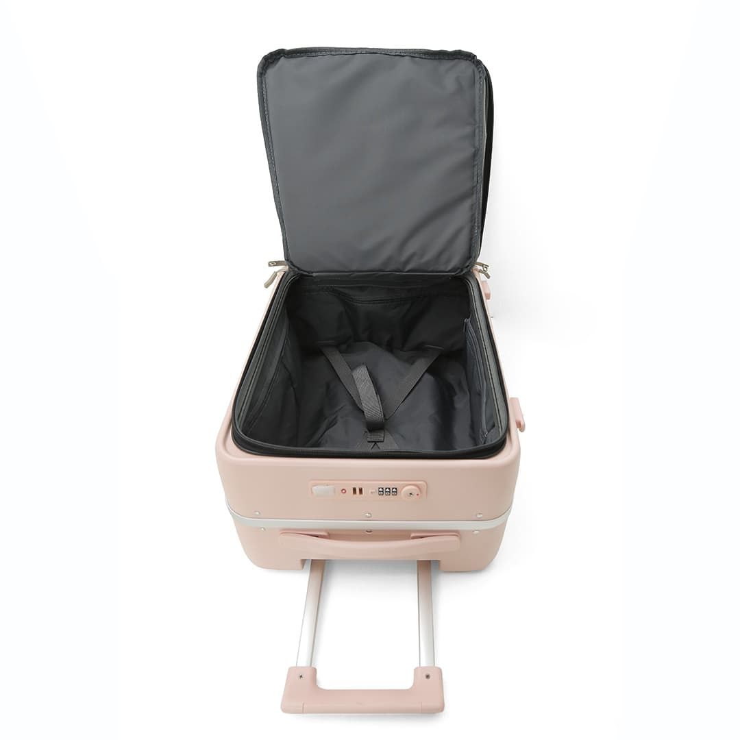 Kit Malas de Bordo 10kg Belgica Maloa Rosa e Preto em Policarbonato com Kit Washbag Rosa Kit Malas de Bordo 10kg Belgica Maloa Rosa e Preto em Policarbonato com Kit Washbag Rosa