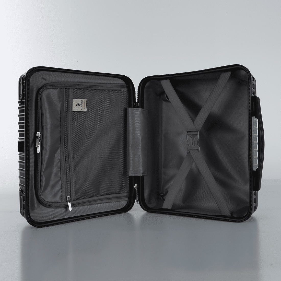 Kit de Viagem com 3 Peças Policarbonato ABS Noruega Maloa Preto Kit de Viagem com 3 Peças Policarbonato ABS Noruega Maloa Preto