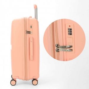 Mala De Viagem Grande 32kg em Polipropileno Granada Salmão com Expansor