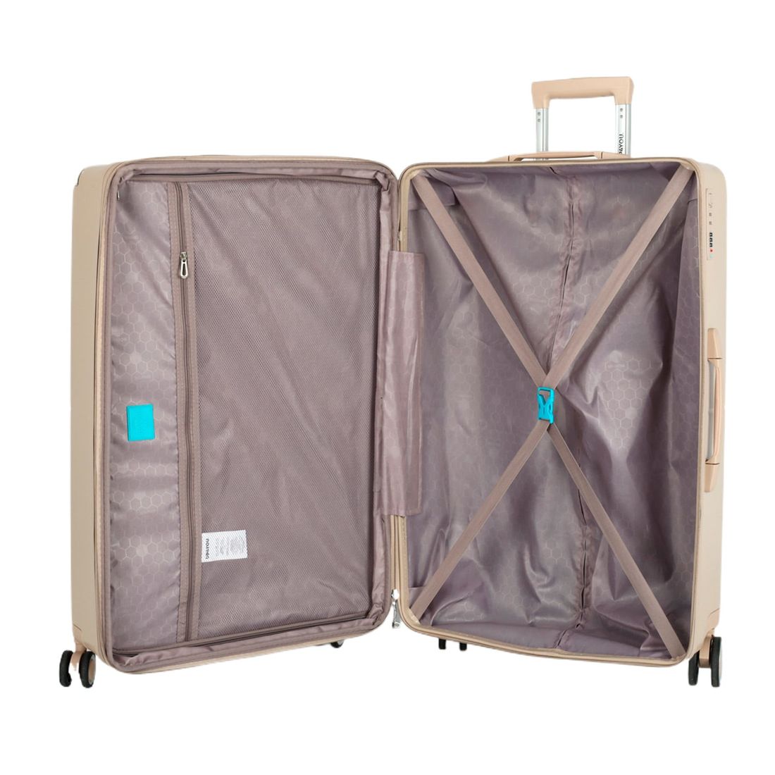 Mala de Viagem Grande 32kg com Expansor Katerini Bege