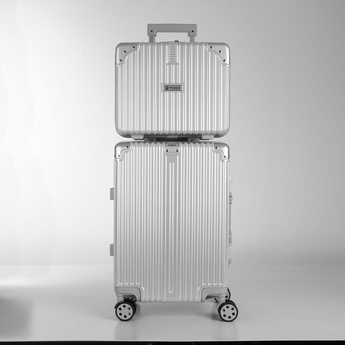 Frasqueira 15 Polegadas Policarbonato ABS Noruega Maloa Prata Frasqueira 15 Polegadas Policarbonato ABS Noruega Maloa Prata