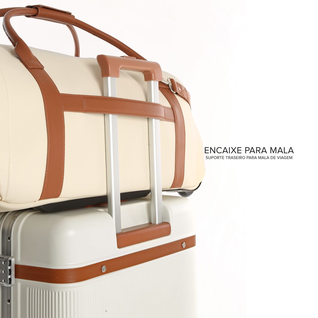 Conjunto  Bolsa de Viagem Executiva Multifuncional 9 em 1 Bege e Maletas Porta Vinho para Viagem Maloa Conjunto  Bolsa de Viagem Executiva Multifuncional 9 em 1 Bege e Maletas Porta Vinho para Viagem Maloa