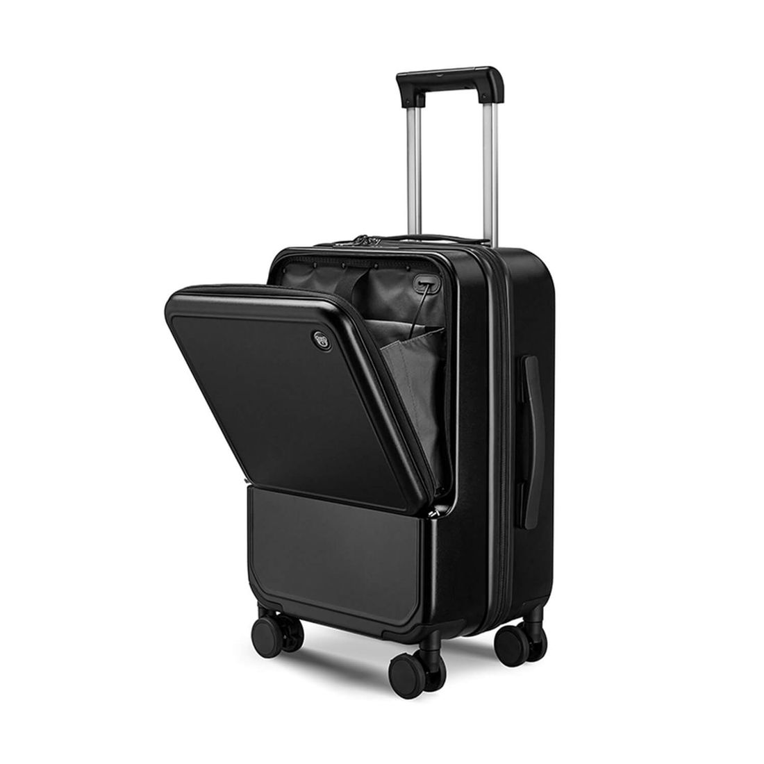 Mala de Viagem Pequena de Bordo 10 kg em Policarbonato Lisboa Maloa Preto