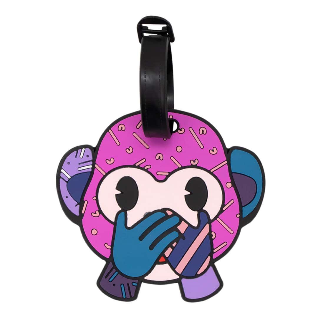 Tag Identificador de Bagagem para Malas de Viagem Emoji By Romero Brito Monkey Tag Identificador de Bagagem para Malas de Viagem Emoji By Romero Brito Monkey