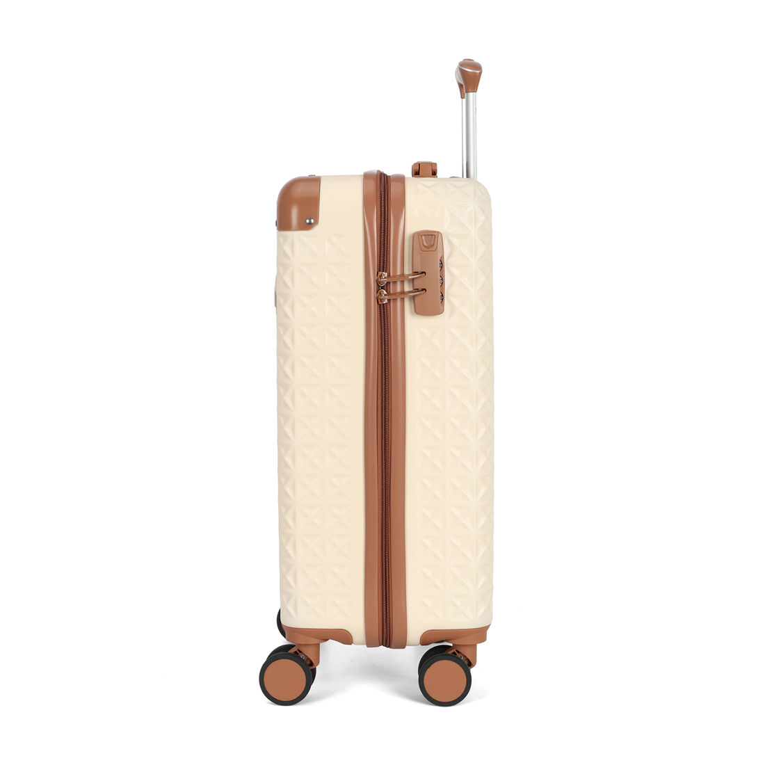 Mala de Viagem Pequena de Bordo 10 kg em ABS Apollo Branco